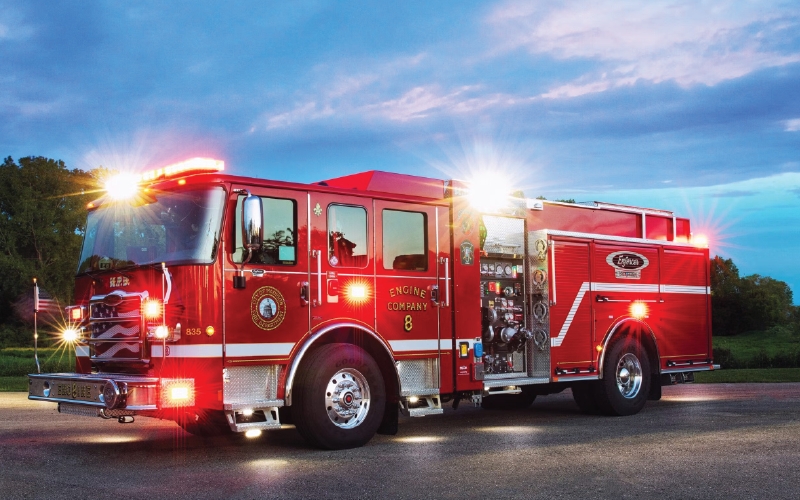a white car with a green gas pump